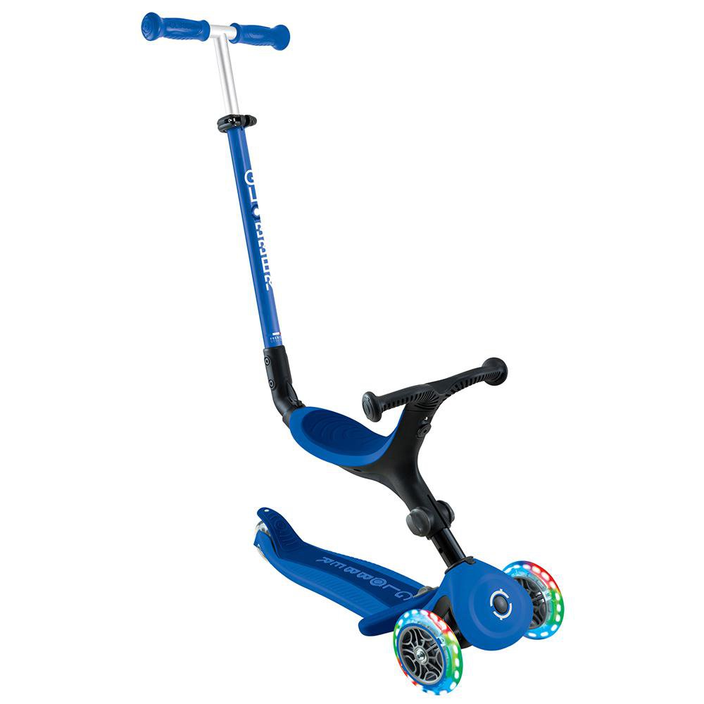 Monopatín 3 en 1 de 3 Ruedas con Luces Plegable para Niño Color Azul Scooter Plegable Con…