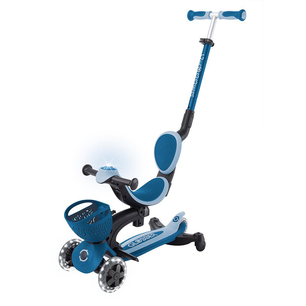 Monopatín 360 3 en 1 de 3 Ruedas con Luces Plegable para Niño Color Azul Scooter Plegable…