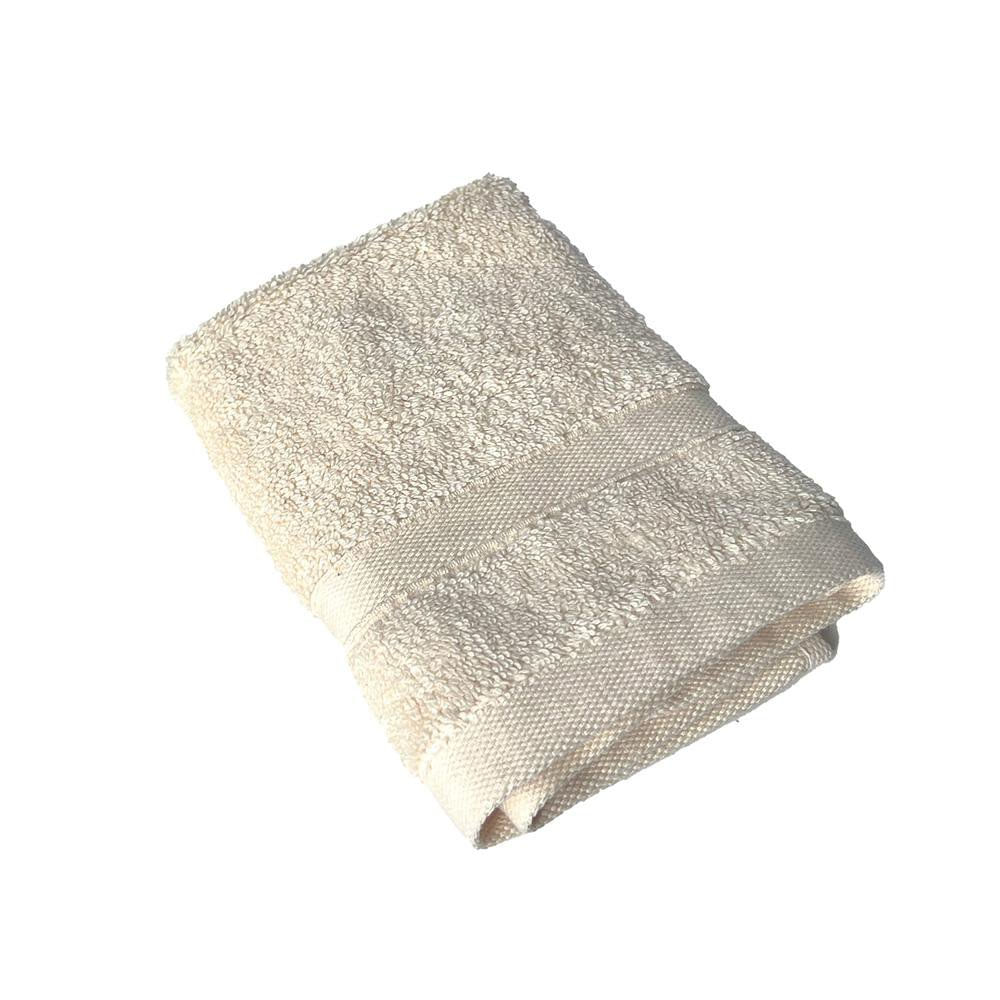 Toalla de Algodón 100% Suave y Absorbente Color Beige - Varias Medidas Facial
