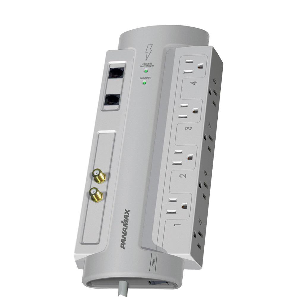 Protector de Sobretensiones 8 Tomas con Coaxial y Datos