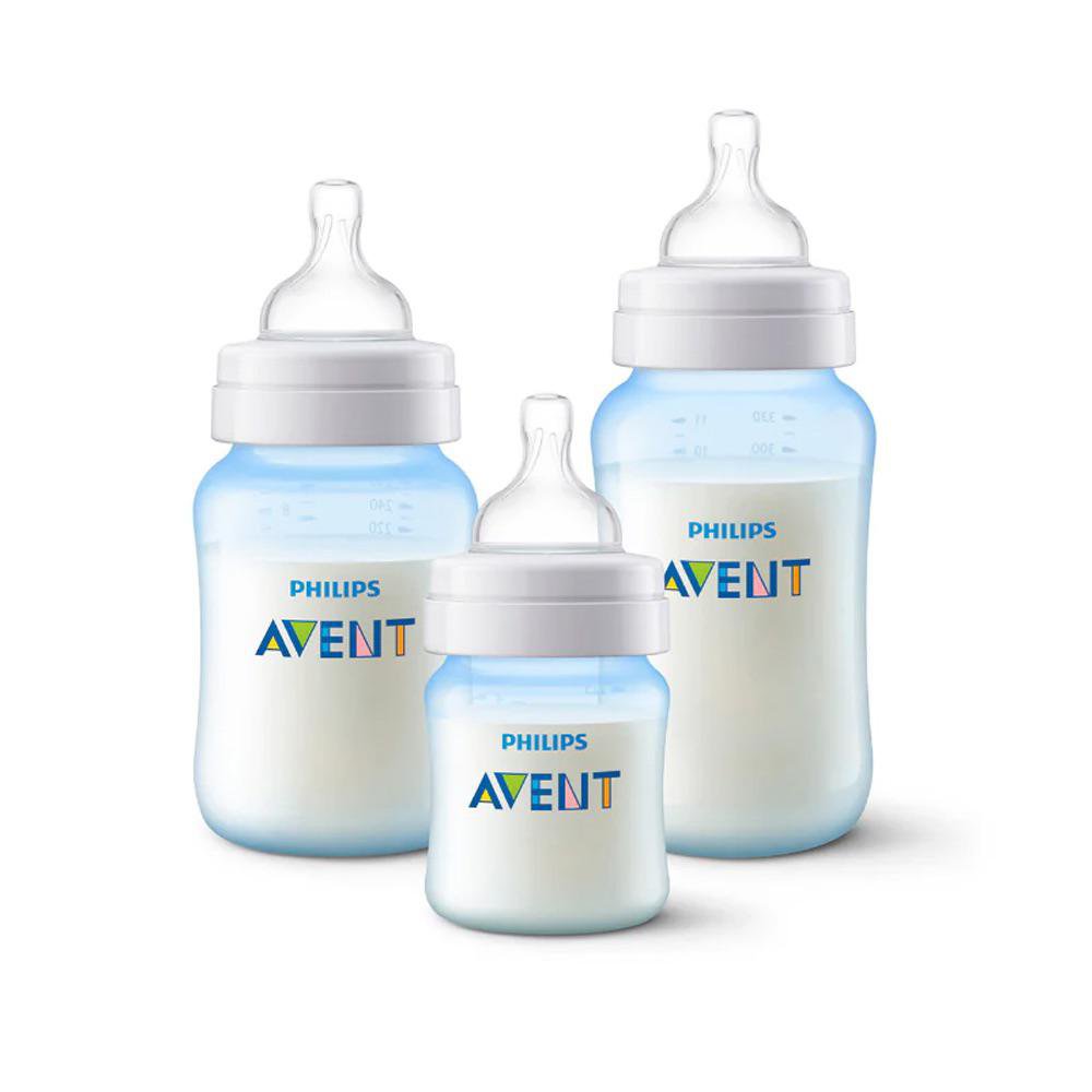 Set de Pachas Philips Natural Anticólicos de Diferentes Tamaños de 3 Piezas Color Azul Set…