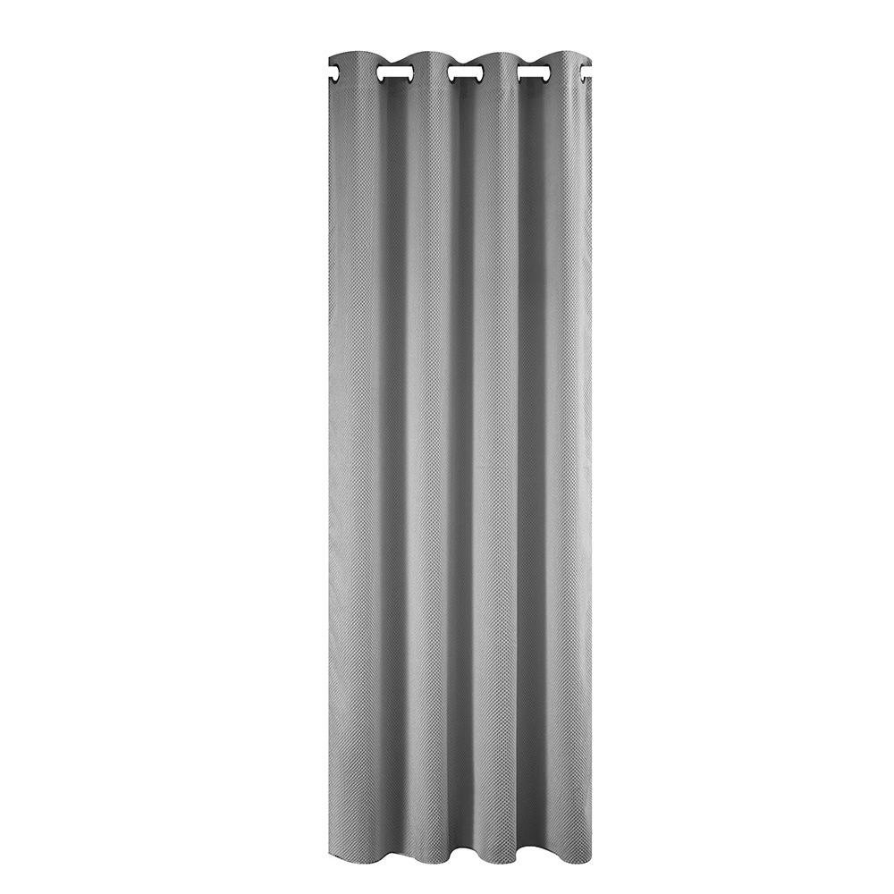 Cortina Tela Tipo Velvet de 135 x 240 cm con Ojillos Metálicos - Varios Colores Gris