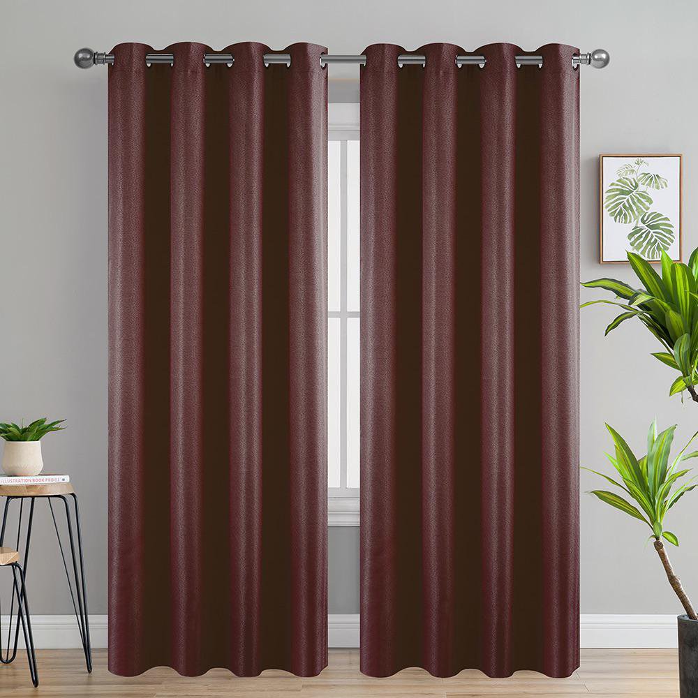 Cortina Tela Tipo Velvet de 135 x 240 cm con Ojillos Metálicos - Varios Colores Morado