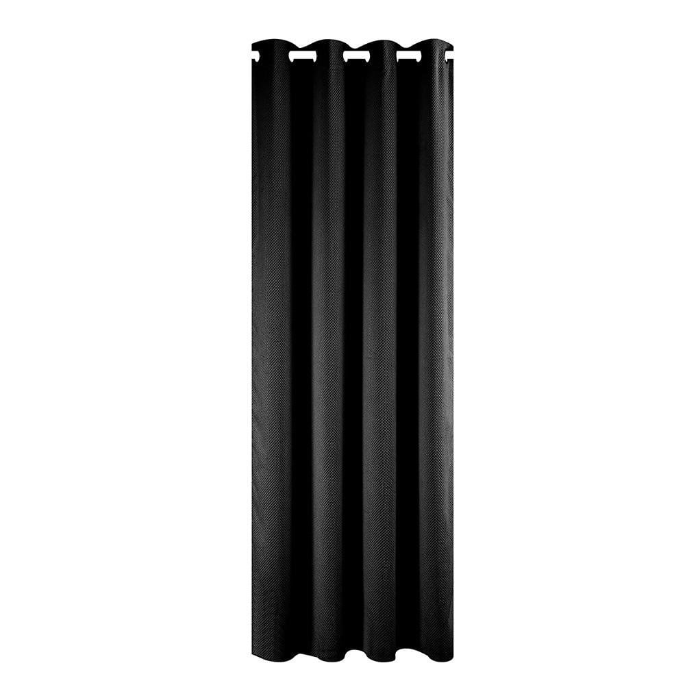 Cortina Tela Tipo Velvet de 135 x 240 cm con Ojillos Metálicos - Varios Colores Negro