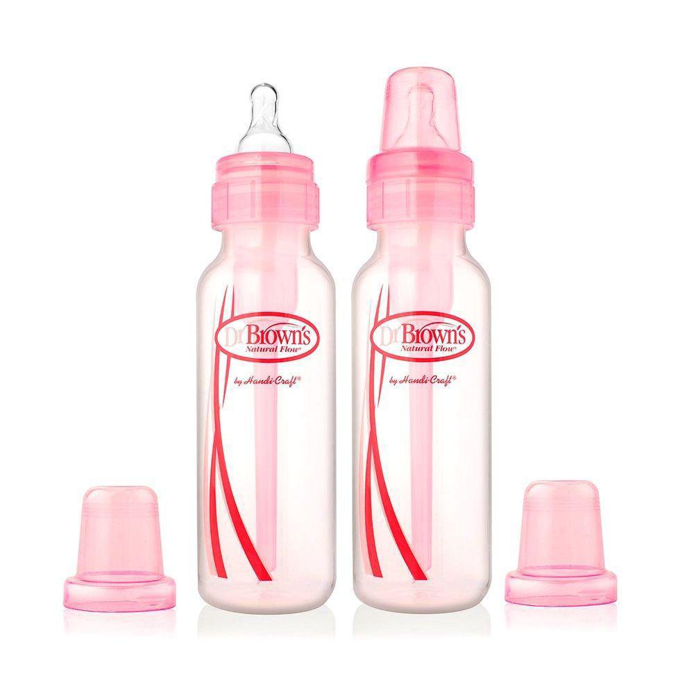 Biberones Anticólicos Options+ Dúo 8 Oz - Dr. Browns Varios Colores Rosa