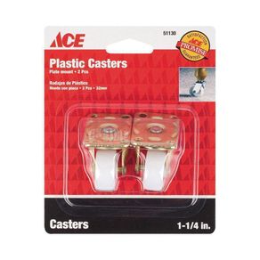 Rodo 1-1/4 Plg Plastico De 18Kg Negro Ace