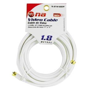 Cable Coxial Rg6 1.8 Mt Blanco