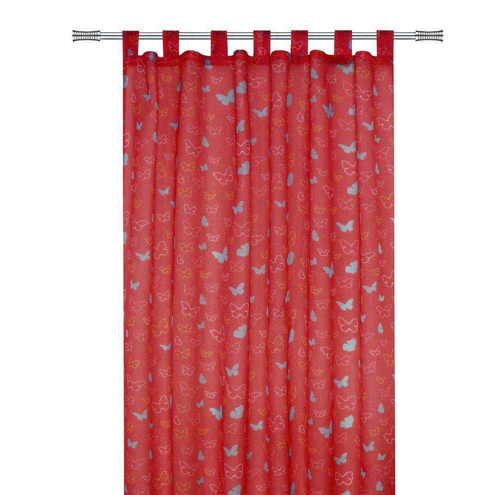 Cortina Infantil 140 x 240 cm de Seda Diseño Mariposa