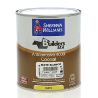 Builders Base Anticorrosivo 4000 Colonial Mate Blanco 1/4 Gal - Sherwin Williams
