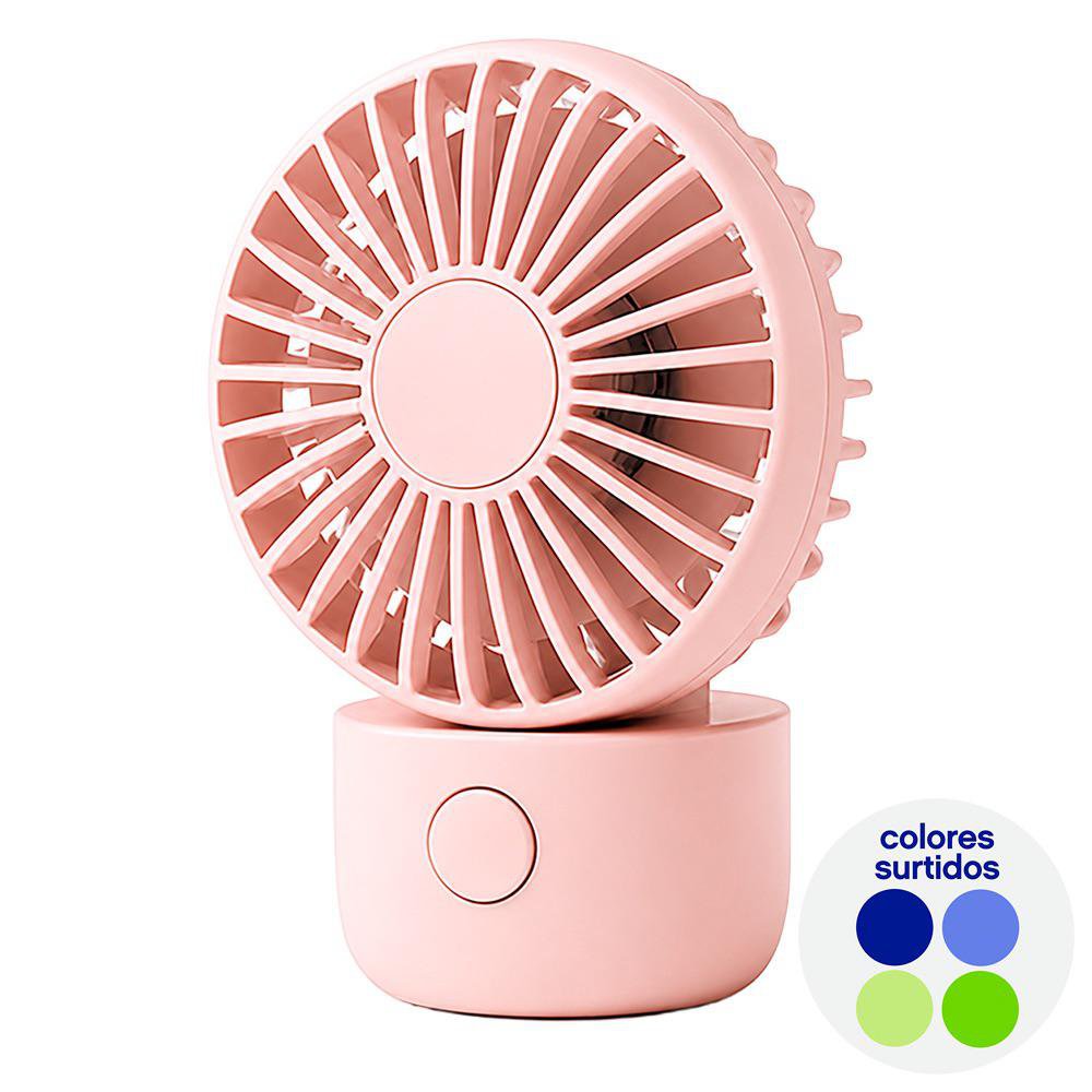 Mini Ventilador Oscilante para Escritorio Colores Surtidos