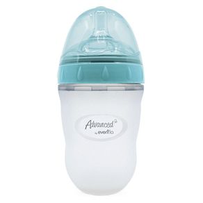 Biberón Suave Y Natural Silicón Azul 6Oz - Evenflo