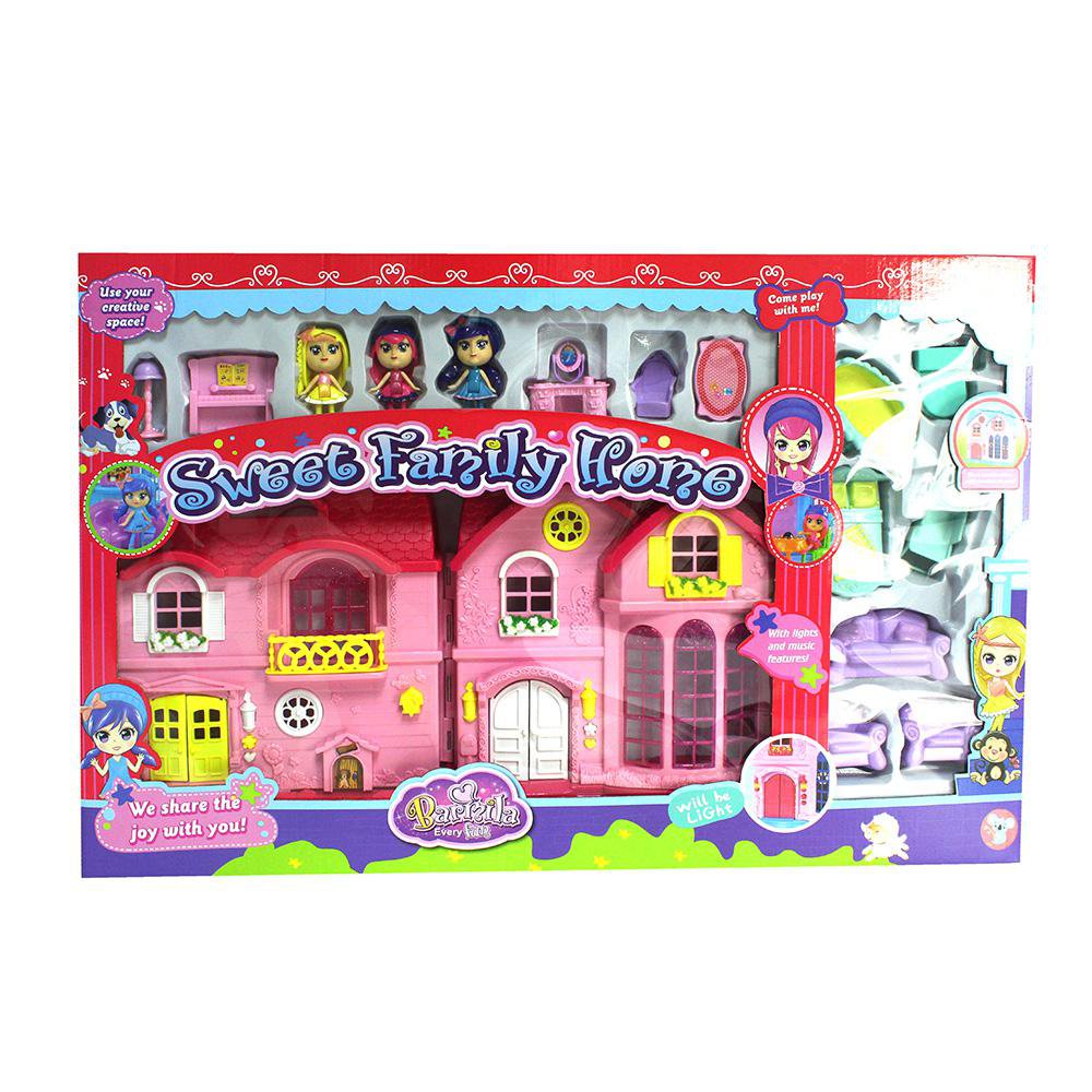 Casa de Muñecas Sweet Family Home Villa con Luces y Sonido Villa Rosa Sweet Family Home co…