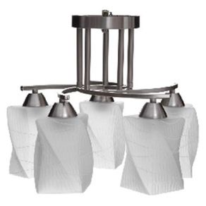 Lámpara. Techo Níquel Satinado 5L E27 40W - Z