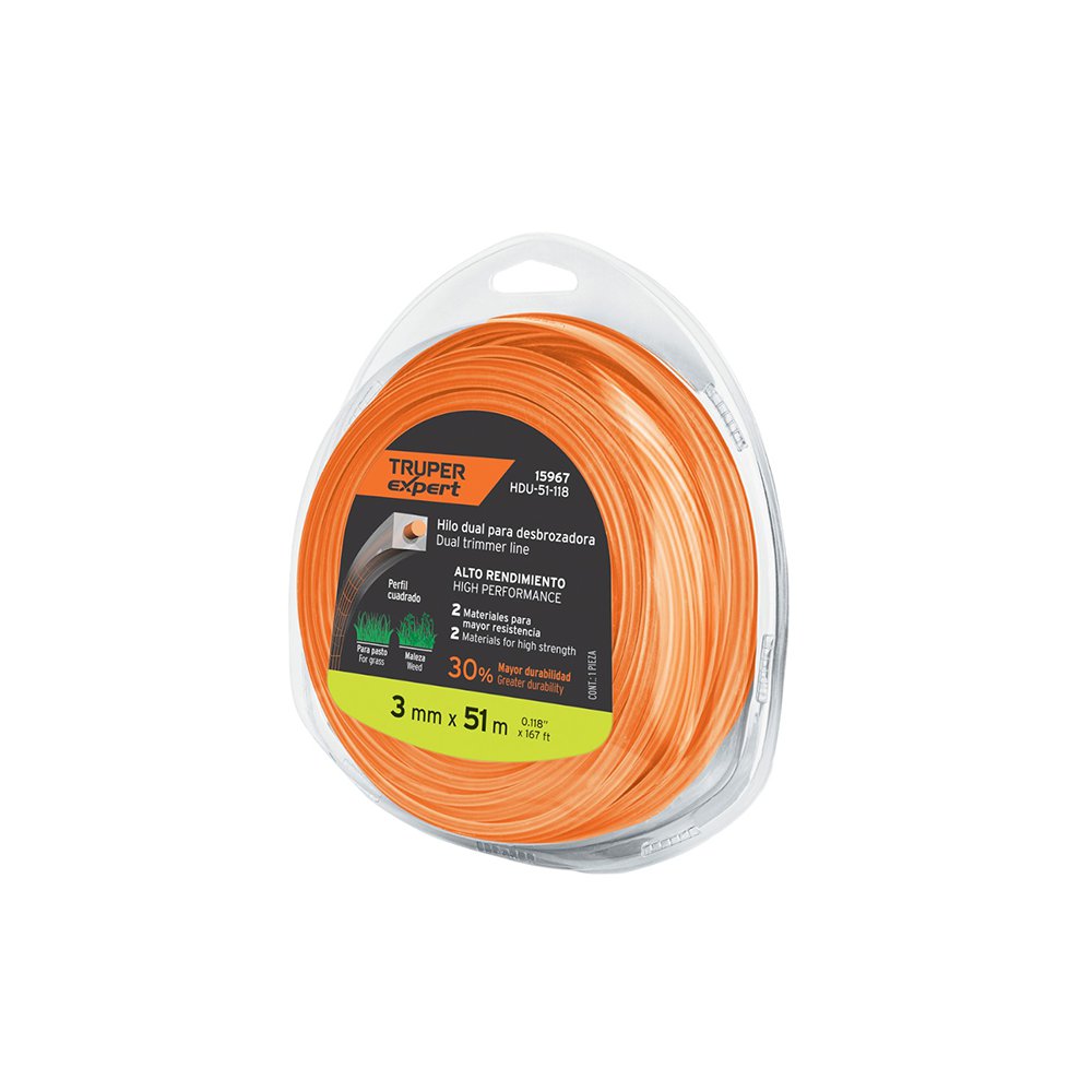 Hilo Dual para Desbrozadora 3 mm x 51 Metros