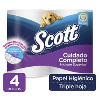 Papel Higiénico 4 Rollos Triple Hoja - Scott