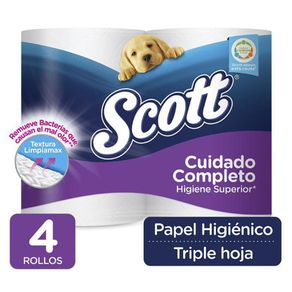 Papel Higiénico 4 Rollos Triple Hoja - Scott