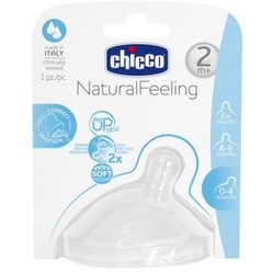 Tetina Natural Feeling 2M + Flujo Medio - Chicco