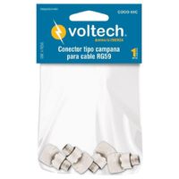 Conector Coaxial Rg59 De Prensar - Volteck