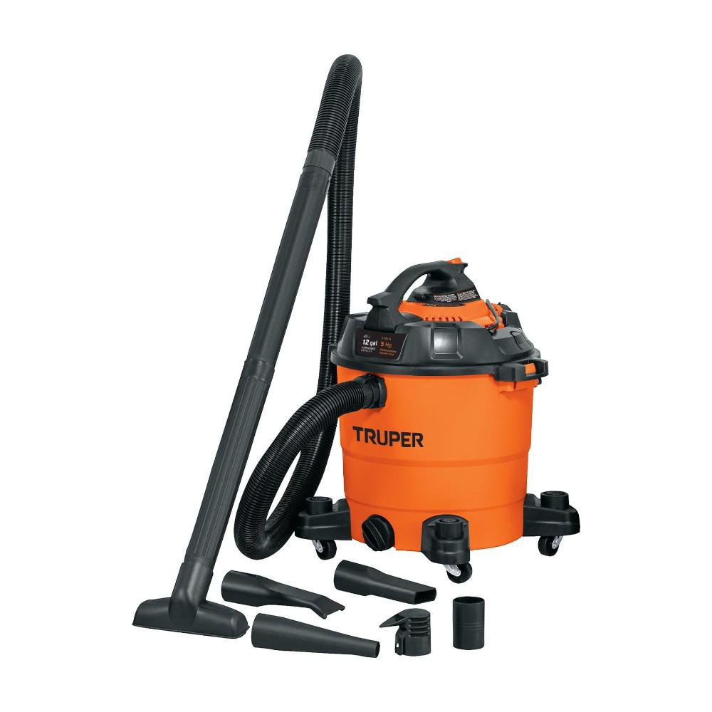 Aspiradora de Contenedor para Sólidos y Líquidos de 12 Galones y 5 HP