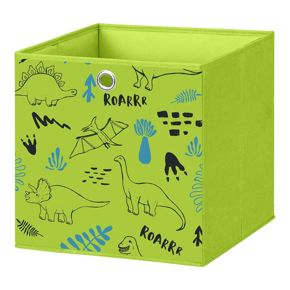 Caja Organizadora Plegable Infantil Diseño Dinos 28 x 28 cm Caja Organizadora 28 x 28 cm D…