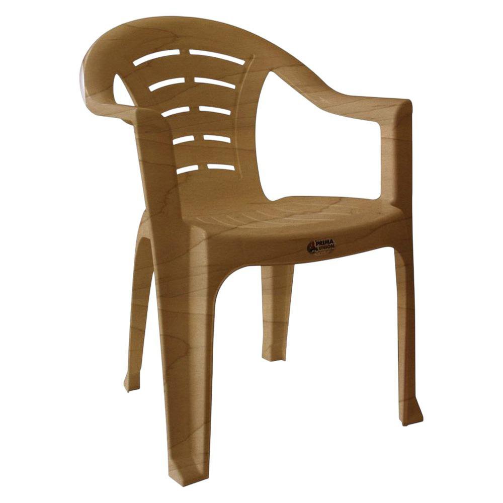 Silla de Plástico Bankok Respaldo Alto Color Sándalo