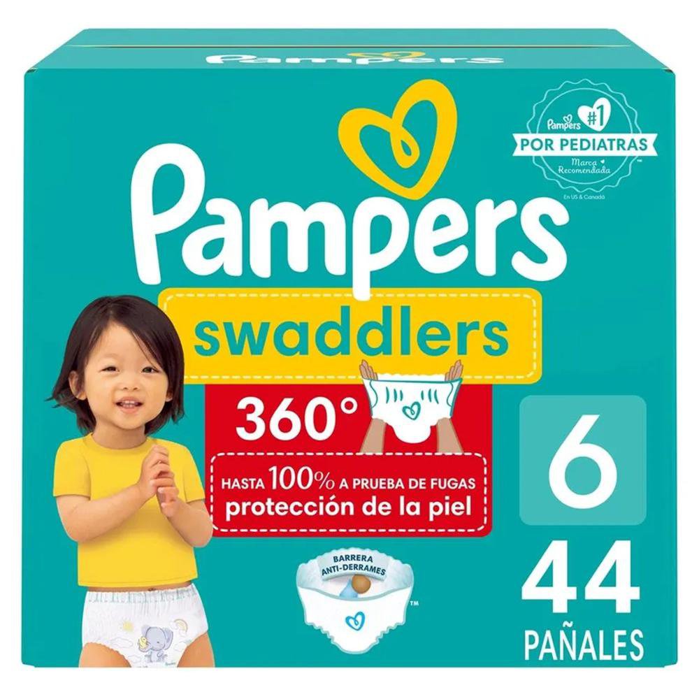 Pañales Pampers Swaddlers 360 Niña Talla 6 de 44 Unidades Pañal Swaddlers 360 para Niña Talla 6 44 Pzas