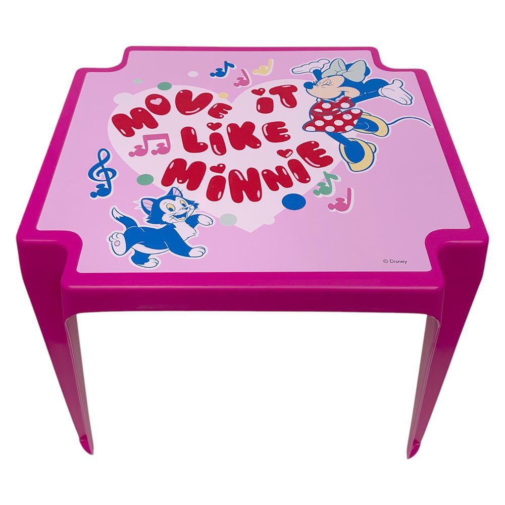 Mesa Infantil Plástica Rosa Minnie Mouse Mesa Infantil Plástica Diseño Minnie Mouse Color…