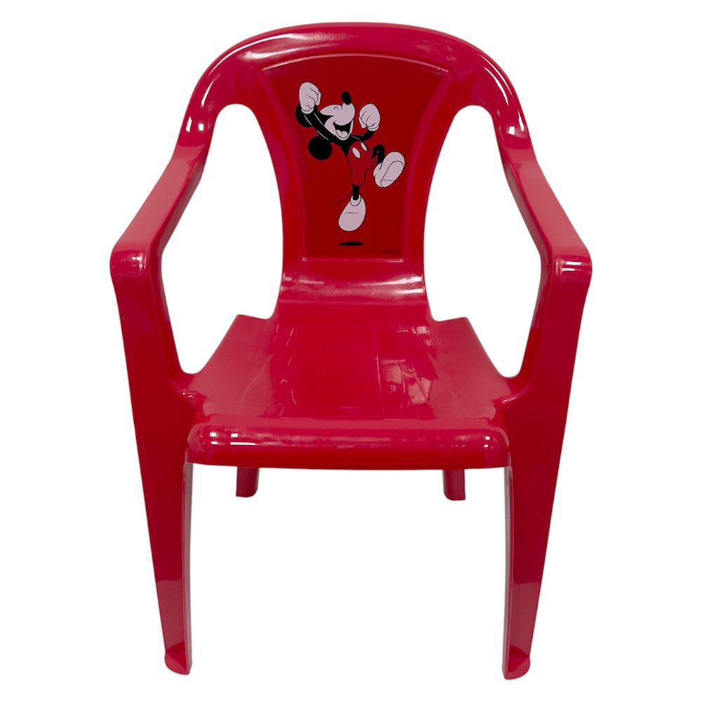 Silla Infantil Plástica Roja Mickey Mouse Silla Infantil Plástica Diseño Mickey Mouse Colo…