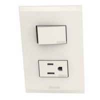 Interruptor + Toma Marfil - Bticino