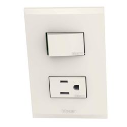 Interruptor + Toma Marfil - Bticino