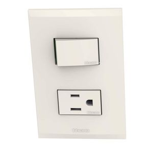 Interruptor + Toma Marfil - Bticino