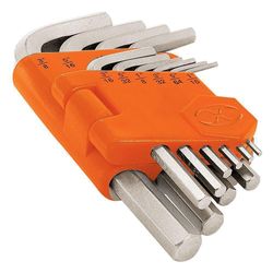 Set Llave Hexagonal Corta 10 Piezas - Truper