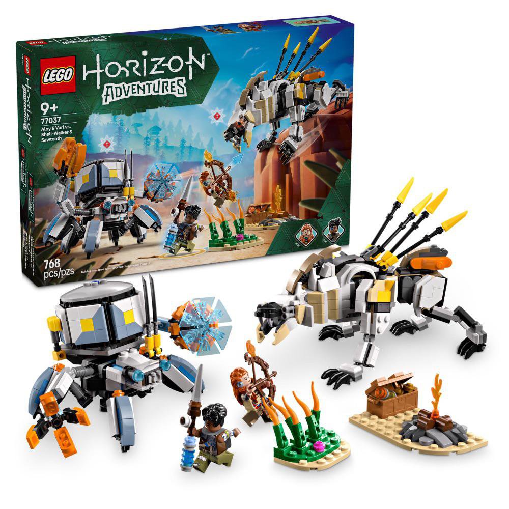 LEGO Horizon Aloy y Varl vs. Shell-Walker y Sawtooth #77037 de 768 Piezas