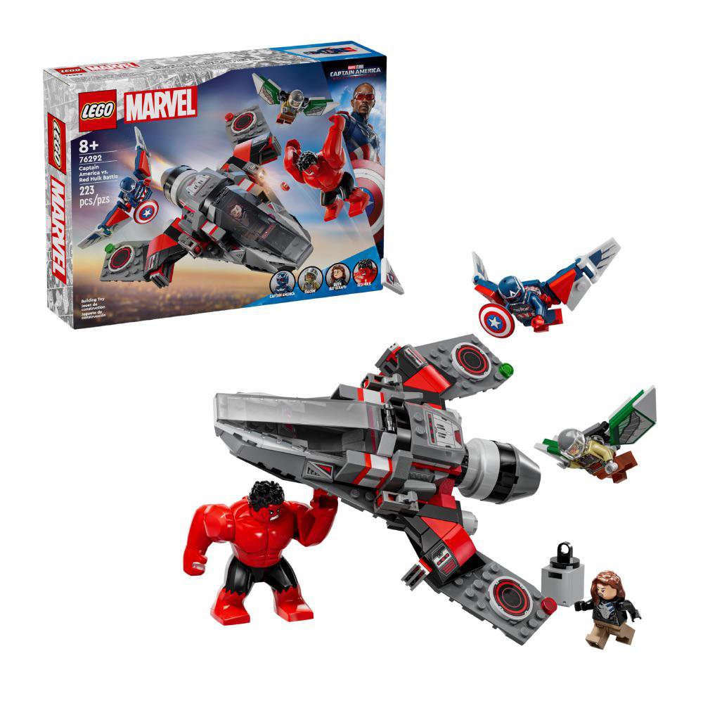 LEGO Marvel Batalla del Capitán América vs. Red Hulk #76292 de 223 Piezas