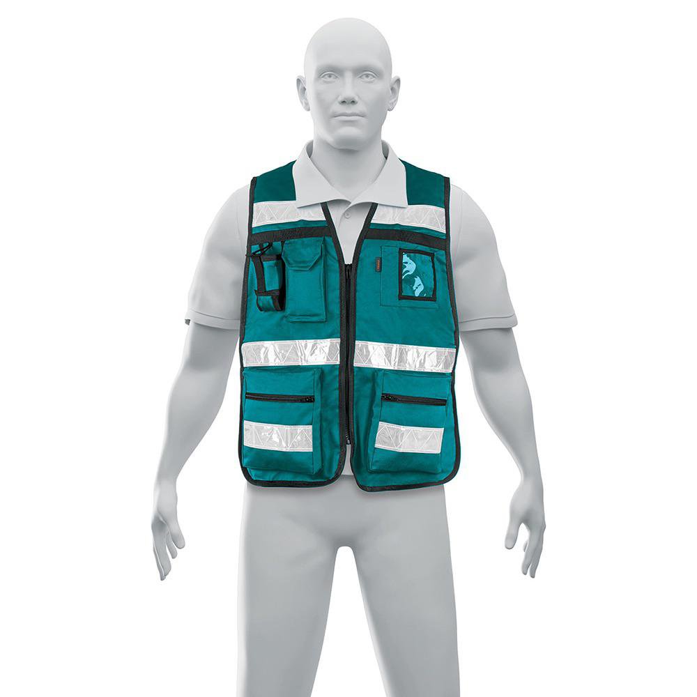 Chaleco Brigadista con Cintas Reflejantes Verde Unitalla