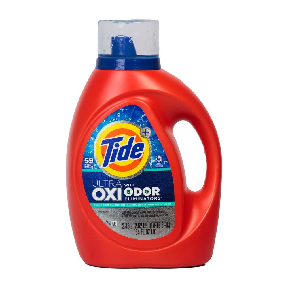 Detergente Líquido Ultra Oxi Eliminador de Olores 2.48 Litros Detergente para Ropa Tide Lí…