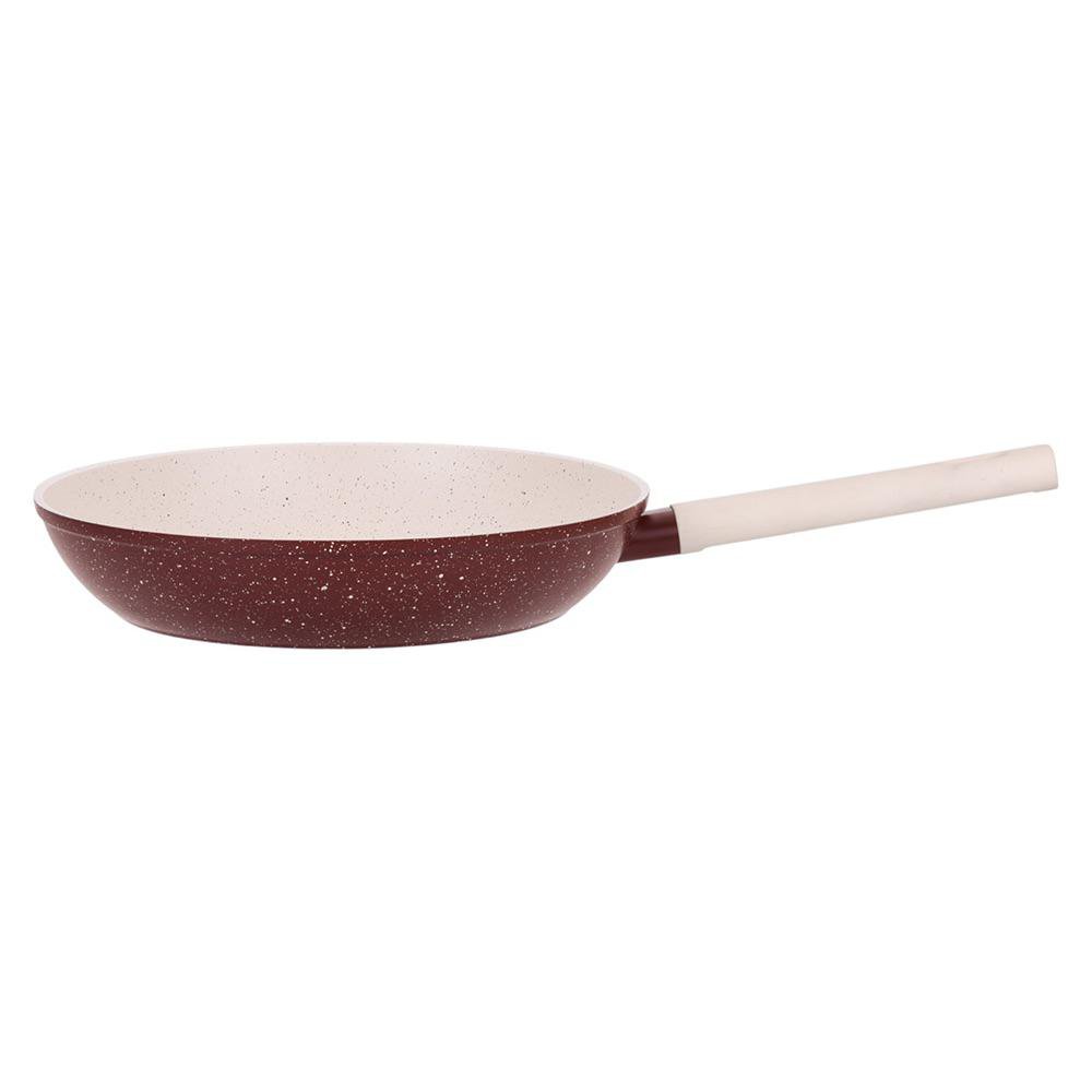 Sartén Antiadherente de Aluminio Forjado Color Café y Beige 24 cm