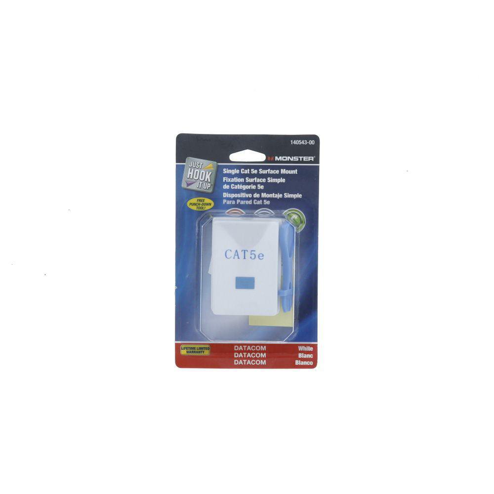 Placa de Pared Doble para Red de Computadora Caja de Superficie Cat5e para Red de Datos
