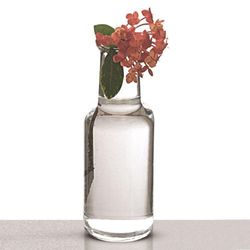 Florero Tradicional Transparente Diámetro 6.5Cm - Luvidarte