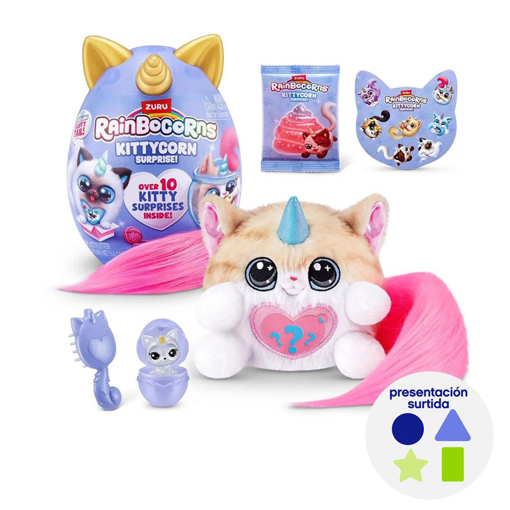 Huevo Sorpresa Rainbocorns Kittycorn con 10+ Sorpresas Presentación Surtida Rainbocorn Kit…