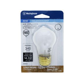 Bombilla Para Electrodomésticos Incandescente Base E27 De 40 W - Westinghouse
