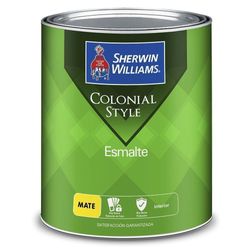 Esmalte Colonial Style Blanco Mate 1 Gal - Sherwin Williams