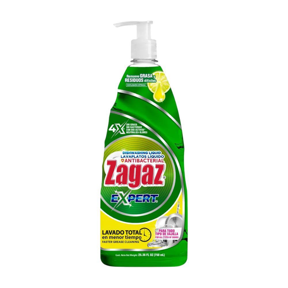 Jabón Lavaplatos Líquido Antibacterial Citrus Expert 750 mL