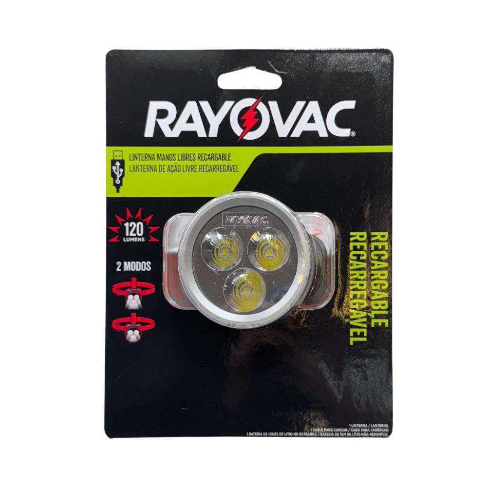 Linterna de Cabeza 2 Modos Recargable 120 lm Linterna de Cabeza Recargable 120 Lm 2 Modos