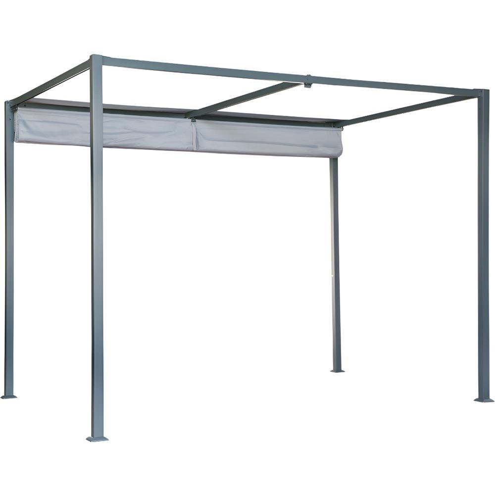Pérgola de Acero Horali Color Gris Antracita de 199 x 297 Cm