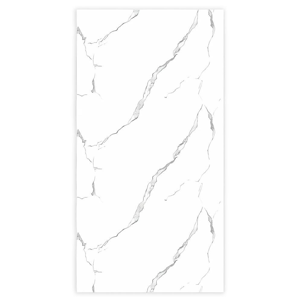 Plancha de PVC Diseño Mármol Blanco 1.22 x 2.44 Metros para Revestimiento de Muros Interiores