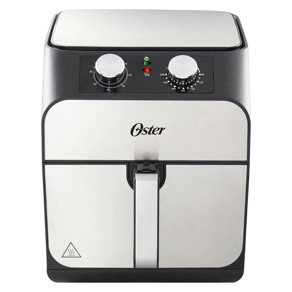 Freidora de Aire de 5.5 L de Acero Inoxidable con Control de Temperatura Color Plateado