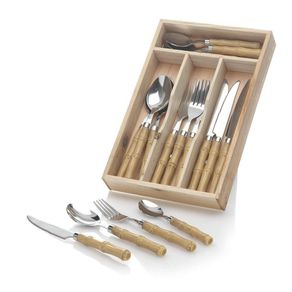 Set De Cubiertos Con Bandeja 16 Pzas - Toscana