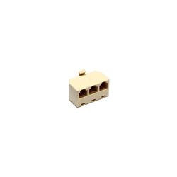 Adaptador De 1 A 3 Líneas Blanco