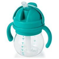 Vaso Entrenador Con Pajilla Y Asas  Color Celeste 6 Oz - Oxo
